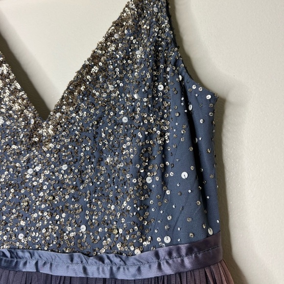 ANTHROPOLOGIE BHLDN Avery Maxi Dress in Hydrangea Size 16 - Picture 11 of 13